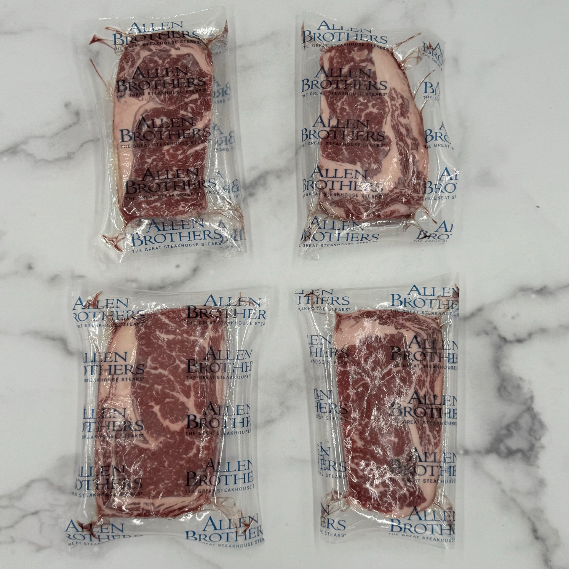 (4) 14oz Allen Brother's Dry Age USDA Prime Ribeye Steaks