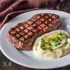 (4) 12oz Center Cut USDA Choice Angus New York Strip Steaks