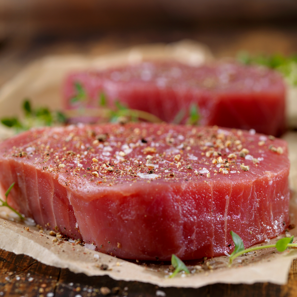 Premier Yellowfin Tuna (4) 7oz steak portions